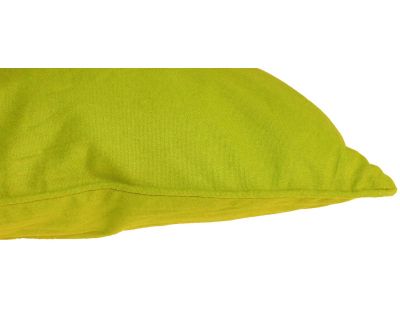 Coussin en coton coloré Salsa 45 cm (Vert anis)