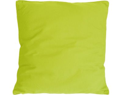 Coussin en coton coloré Salsa 45 cm (Vert anis)