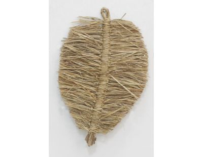Décorations murales en jute naturel Feuille (lot de 2)