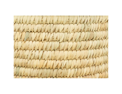 Ensemble panier à linge en jonc naturel avec couvercle et corbeilles assorties