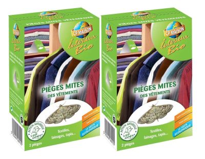 2 pièges mites des vêtements (Lot de 2)