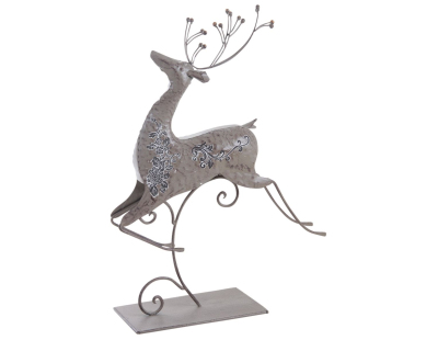Renne en métal laqué bronze (Lot de 3)