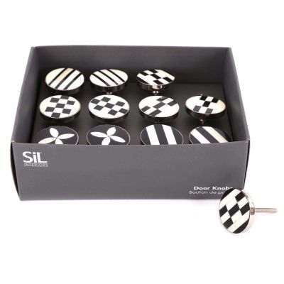 KNOBWELL Lot De 2 Boutons De Porte Modernes Noirs Mats Pour Porte De Chambre Et De Salle De Bain, Serrure De Porte Verrouillable, Utilisation De Porte