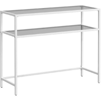 Monarch Specialties Chariot De Bar Metal Chrome Avec Verre Trempe Givre