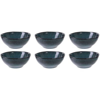 Coupelle En Grès Bleu 35cl - D14.5cm H6cm - Art De La Table - Service Saladier - Home Deco Factory