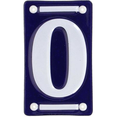 Plaque De Maison émaillée – Numéro 90 – Bleu – 150x100mm – Neuve