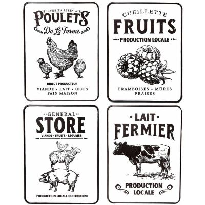 Plaque de ferme / Laissez-les être petits / Famille / Enfants