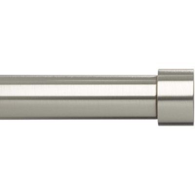 Tringle à rideaux en métal nickel cappa (longueur réglable de 168 à 305 cm