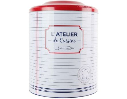 Boite de conservation en métal L'atelier de cuisine XXL (Blanc)