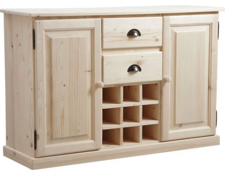 Buffet de cuisine socle avec rangement bouteilles