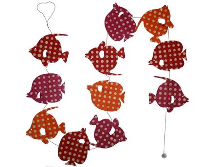 Guirlande poissons tropicaux à suspendre (Pois-vif)