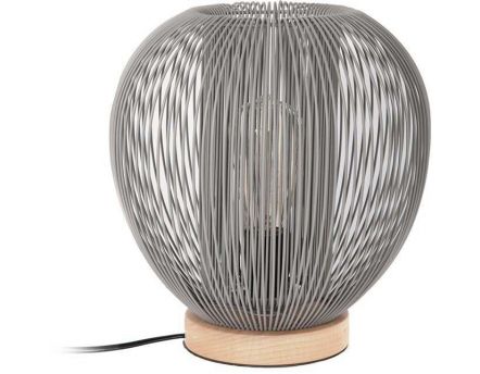 lampe boule filaire à poser 26 cm (gris)
