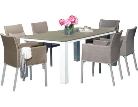 Table de jardin florence 180cm (gris) Table de jardin florence 180cm (gris)