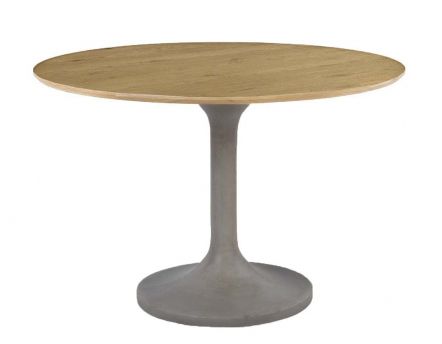 Table à manger béton et chêne Iris
