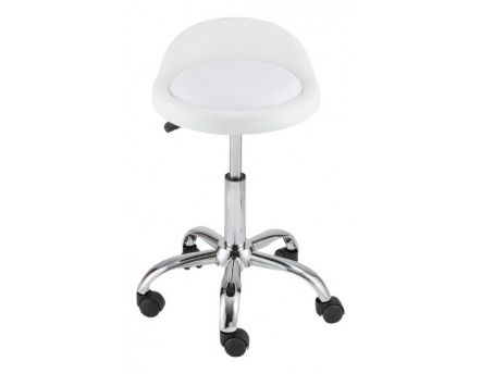 Tabouret De Bureau Blanc : Tabouret de bureau agathe blanc