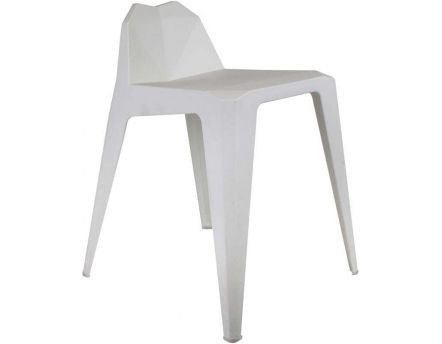 Tabouret design en polypropylène Origami (Blanc)