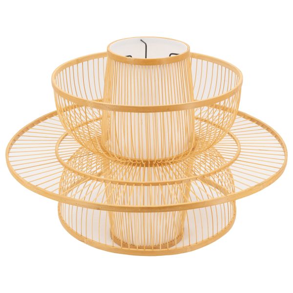 Abat-jour design en bambou naturel