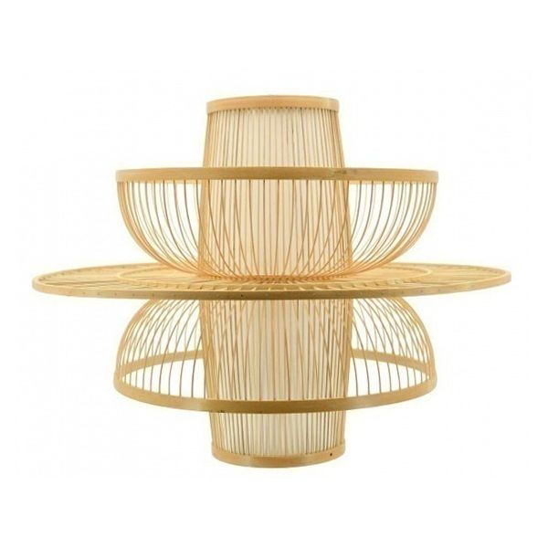 Abat-jour design en bambou naturel