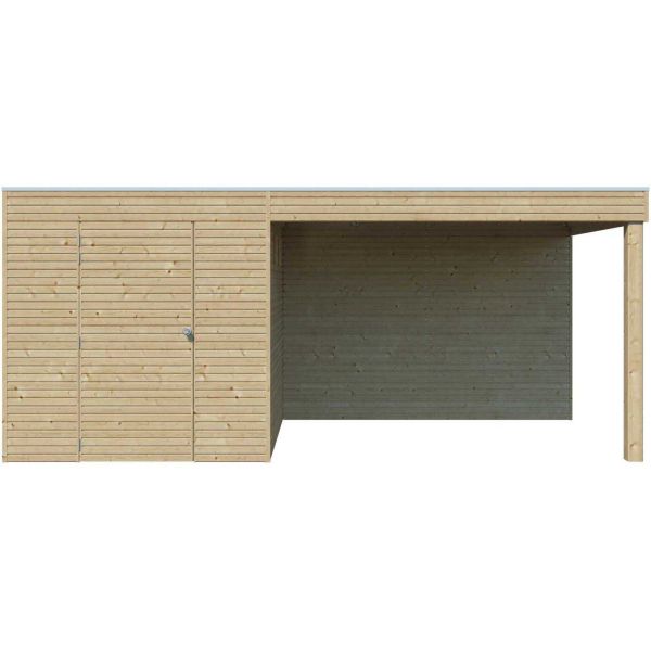 Abri de jardin 210 x 210 cm Qube - GARDENAS
