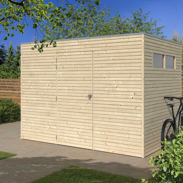 Abri de jardin 300 x 210 cm Qube - GARDENAS