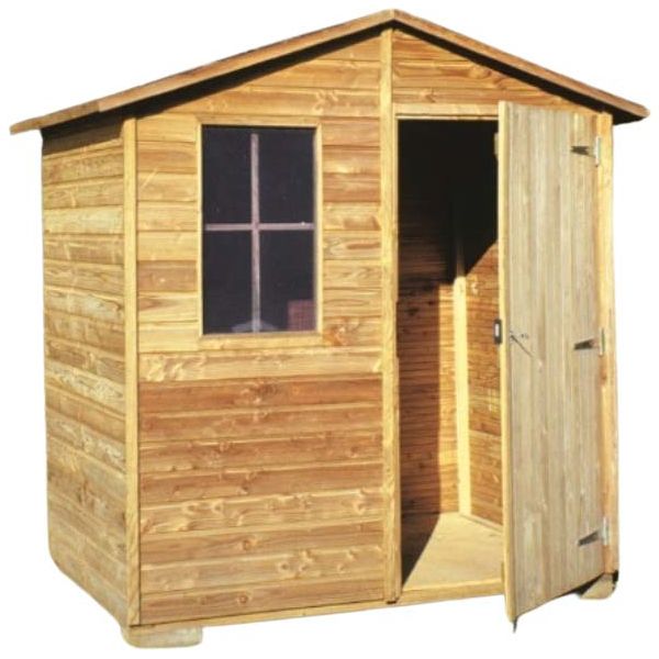 Abri de jardin abrieco avec plancher 180 x 120 x 200 cm
