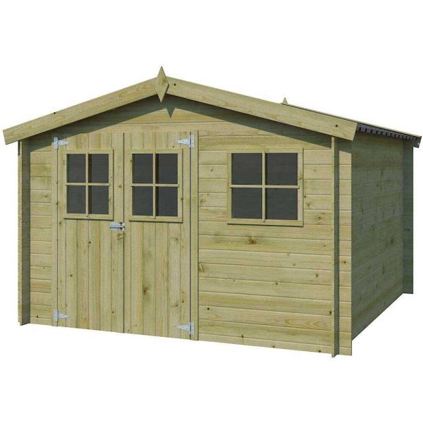Abri de jardin en bois 7,35 m² Zurich - GARDENAS