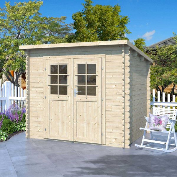 Abri de jardin en épicéa mono pente 3.91 m2 - 