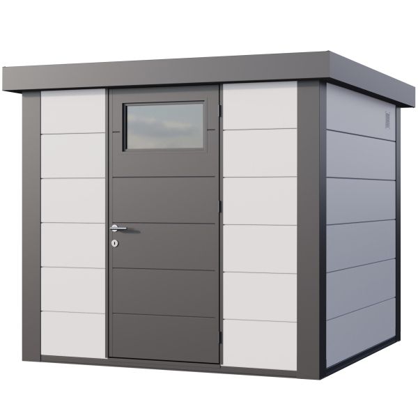 Abri de jardin moderne en acier porte simple 5,7 m² Eleganto 2424