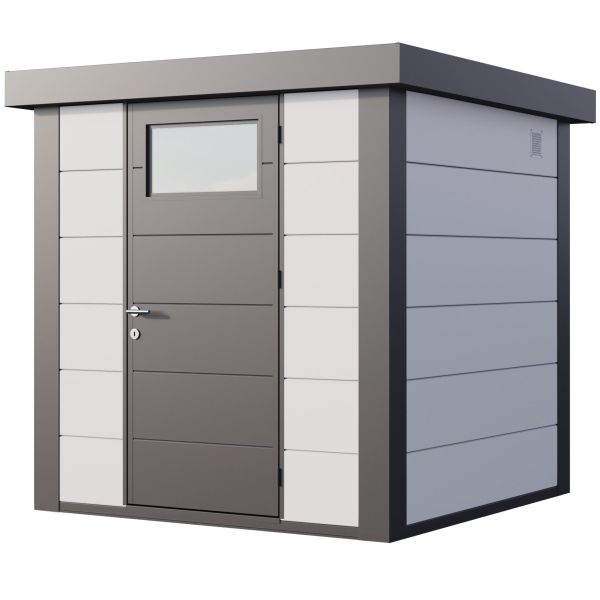 Abri de jardin moderne en acier porte simple 4,3 m² Eleganto 2121