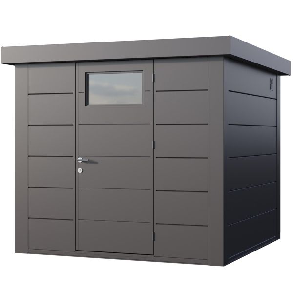 Abri de jardin moderne en acier porte simple 5,7 m² Eleganto 2424