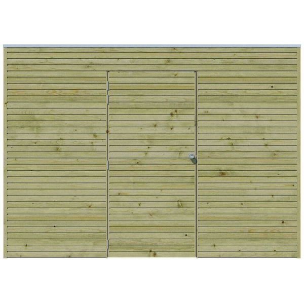 Abri de jardin traité 300 x 300 cm Qube - GARDENAS