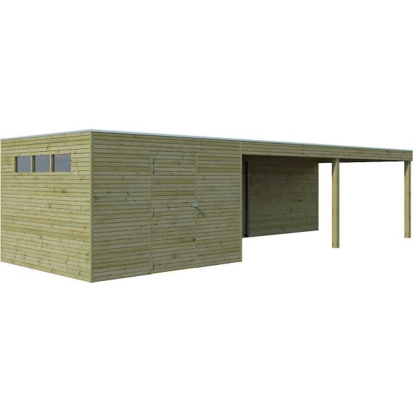 Abri de jardin traité 300 x 300 cm Qube