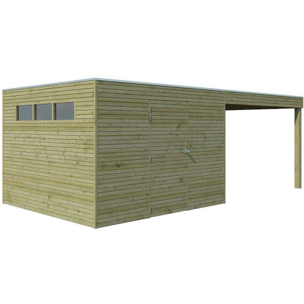 Abri de jardin traité 300 x 300 cm Qube