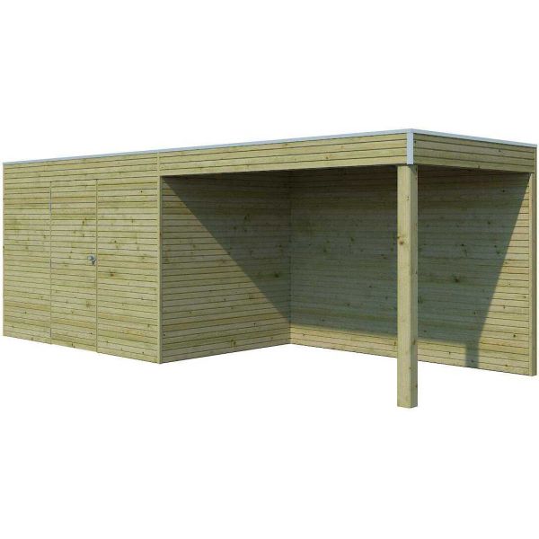 Abri de jardin traité 300 x 210 cm Qube - GAS-0321