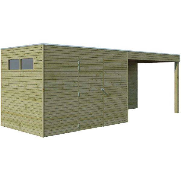Abri de jardin traité 300 x 210 cm Qube