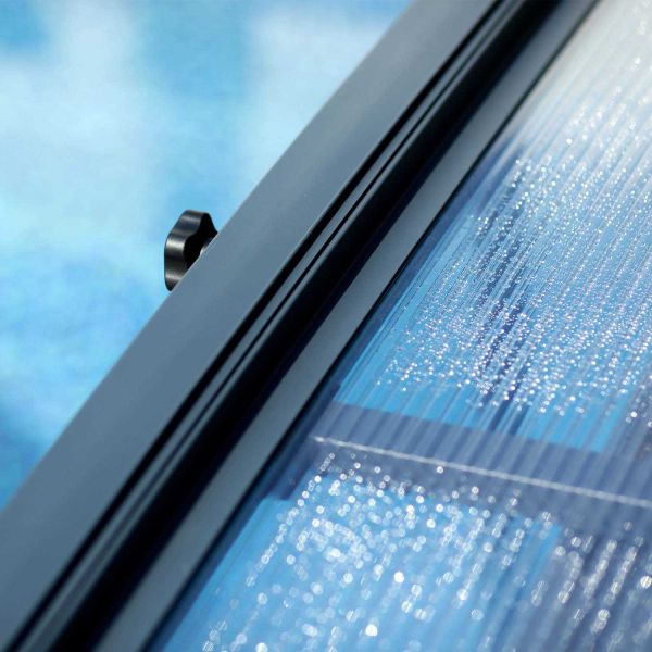 Abri piscine téléscopique en aluminium et polycarbonate Majorca - 6