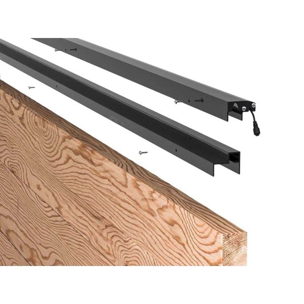 Adaptateur pour clôture en bois 40 mm pour barette lumineuse 1.73 m - EDE-0408