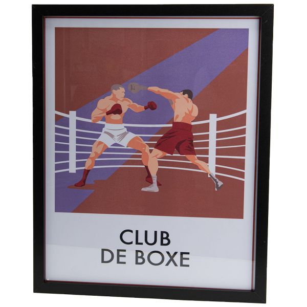 Affiche club de boxe 40 x 50 cm