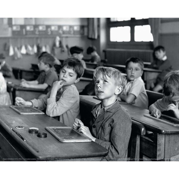 Affiche l'information scolaire r. doisneau 1956 24x30 cm