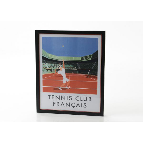 Affiche tennis club français 40x50 cm - AMADEUS