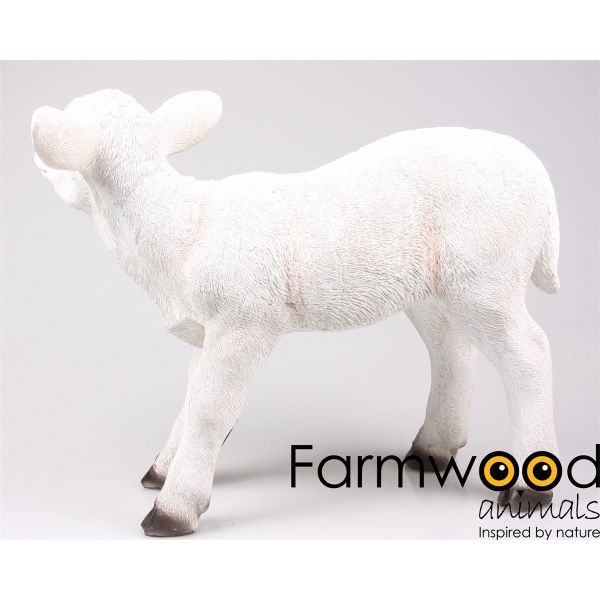 Agneau blanc en résine - Farmwood animals