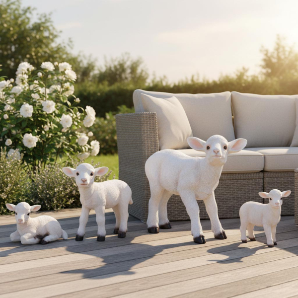 Agneau blanc en résine - Farmwood animals