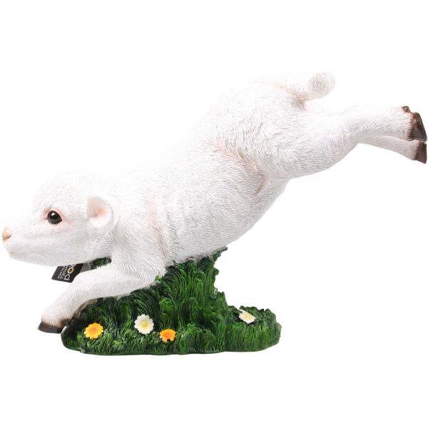 Agneau sautant en résine 38 x 16 x 25.5 cm
