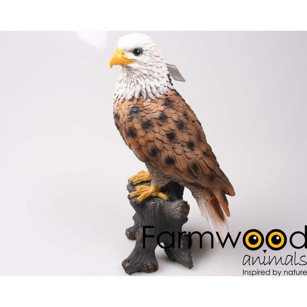 Aigle en résine sur tronc - Farmwood animals