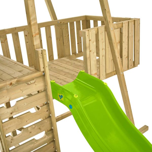 Aire de jeux en bois avec glissière et portique Kingswood - TP TOYS