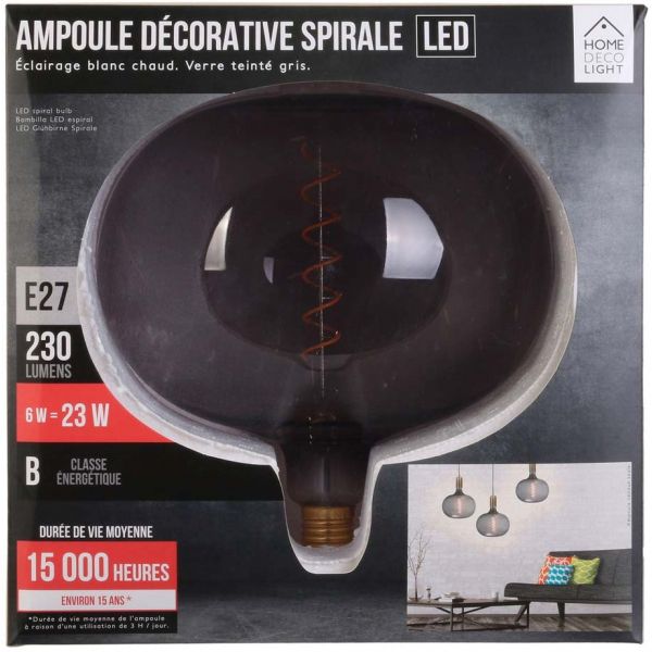 Ampoule LED vintage bulle 22 x 22.5 cm - CMP-1520