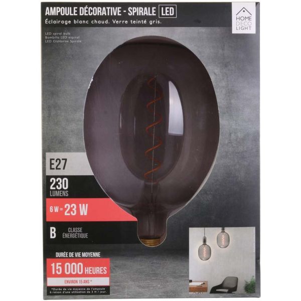 Ampoule ovale LED spirale 27 cm - THE HOME DECO LIGHT