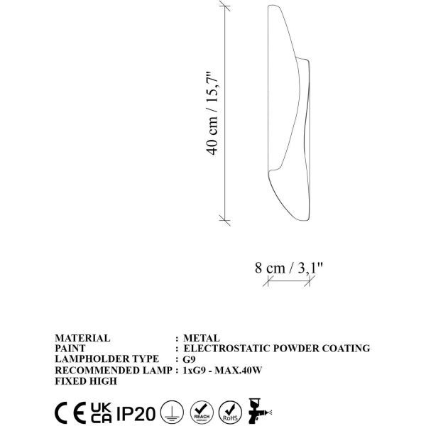 Applique en métal Flare - ASI-2486