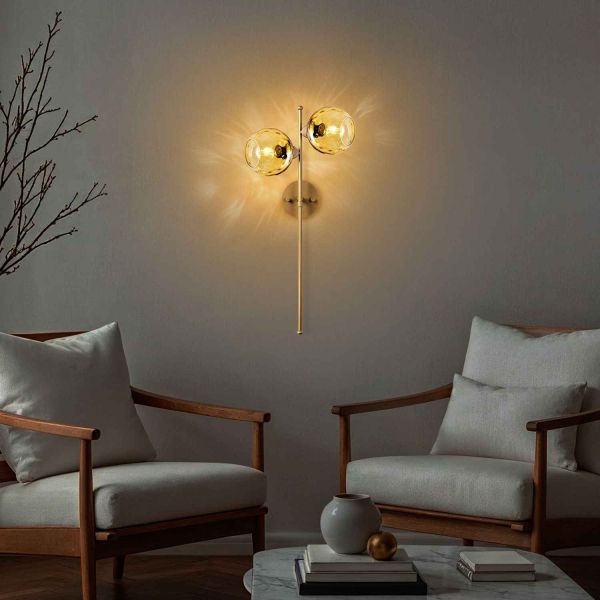 Applique en métal et verre Benek - 5