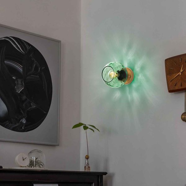 Applique en métal et verre Benek - 5